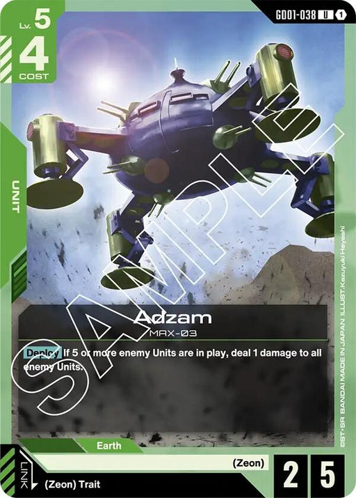 Image for Adzam (GD01-038) (Newtype Rising) - Gundam Card Game