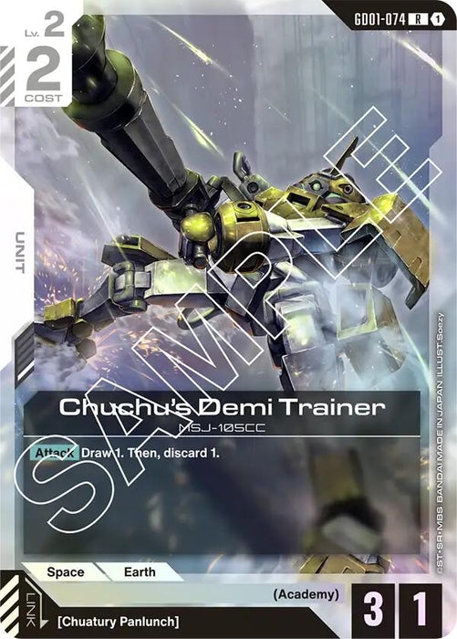 Image for Chuchu's Demi Trainer (GD01-074) (Newtype Rising) - Gundam Card Game