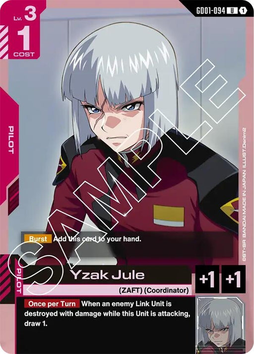 Image for Yzak Jule (GD01-094) (Newtype Rising) - Gundam Card Game