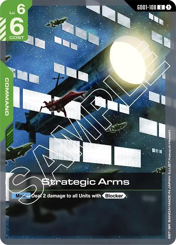 Image for Strategic Arms (GD01-108) (Newtype Rising) - Gundam Card Game