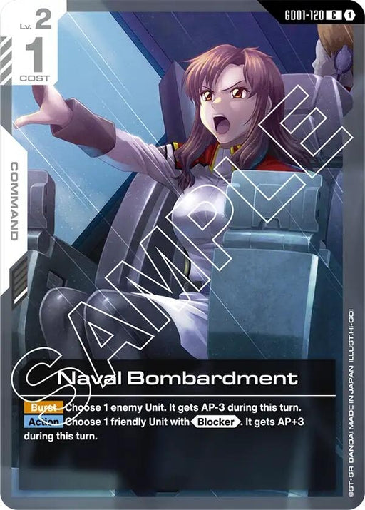 Image for Naval Bombardment (GD01-120) (Newtype Rising) - Gundam Card Game