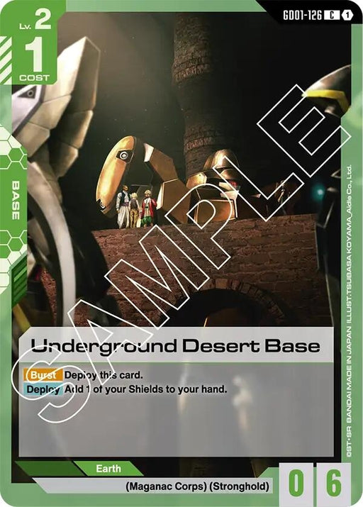 Image for Underground Desert Base (GD01-126) (Newtype Rising) - Gundam Card Game
