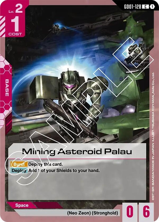 Image for Mining Asteroid Palau (GD01-128) (Newtype Rising) - Gundam Card Game