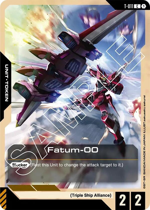Image for Fatum-00 (T-011) Token (T-011) (Newtype Rising) - Gundam Card Game
