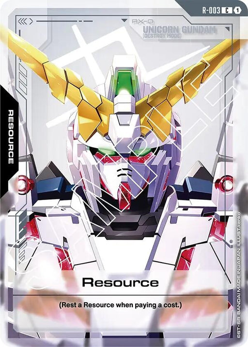 Image for Resource (R-003) (R-003) (Newtype Rising) - Gundam Card Game