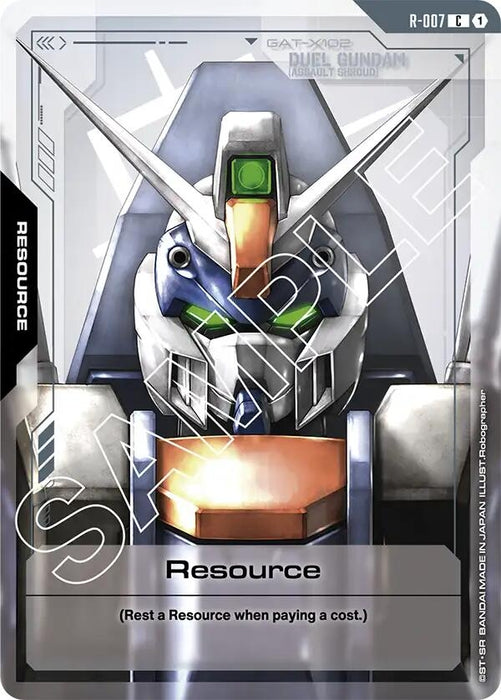 Image for Resource (R-007) (R-007) (Newtype Rising) - Gundam Card Game