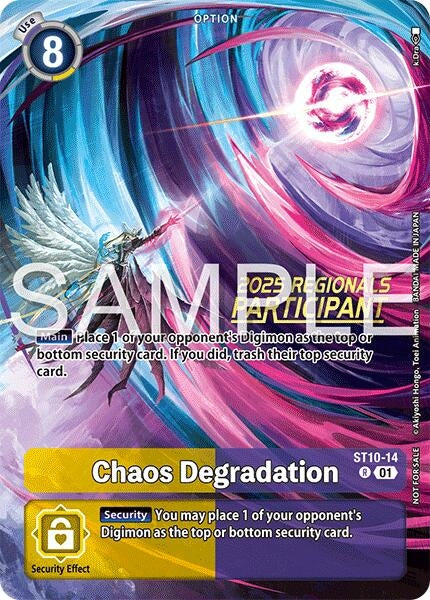 Chaos Degradation (Regionals 25-26 Season 2 Participant) (ST10-14 R) [Starter Deck 10: Parallel World Tactician]