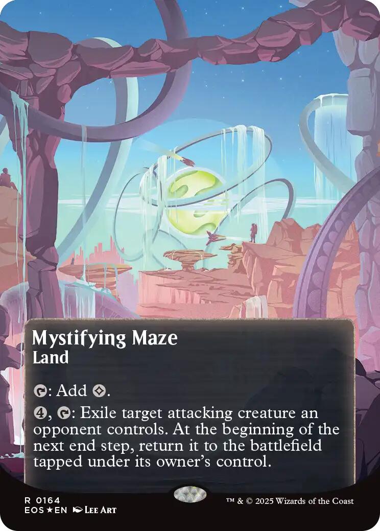 Mystifying Maze (0164) (Borderless) (Galaxy Foil) (164) [Edge of Eternities: Stellar Sights]