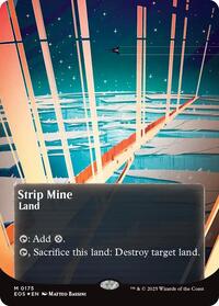 Stripe Mine (0175) (Borderless) (Galaxy Foil) [Edge of Eternities: Stellar Sights]