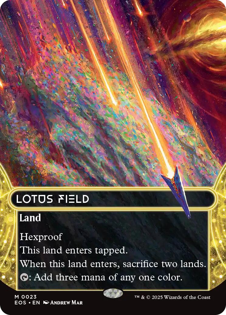 Lotus Field (0023) (Borderless) (23) [Edge of Eternities: Stellar Sights]