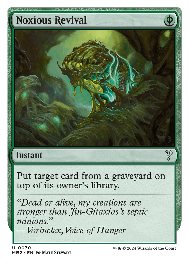 Noxious Revival (White Border) (70) [Mystery Booster 2]