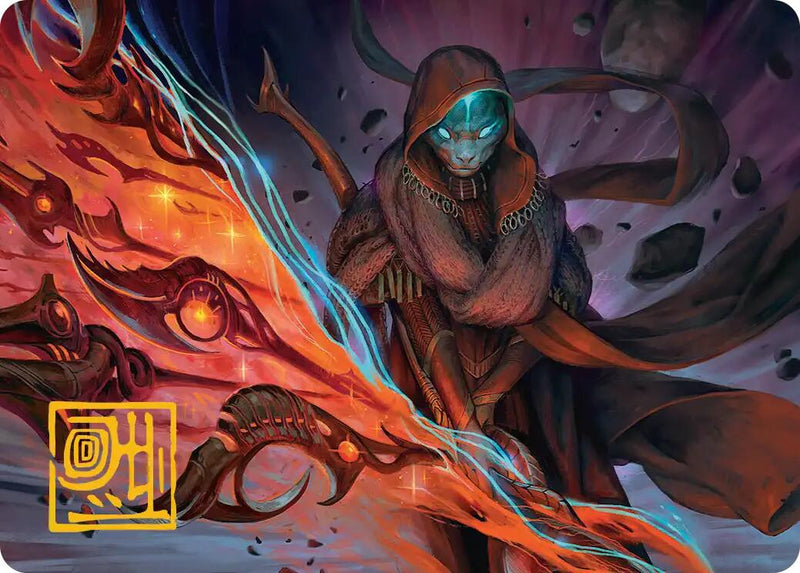 Weftstalker Ardent Art Card (Gold-Stamped Signature) (20) [Art Series: Edge of Eternities]