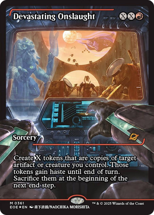 Devastating Onslaught (0361) (Showcase) (Japanese) [Edge of Eternities]