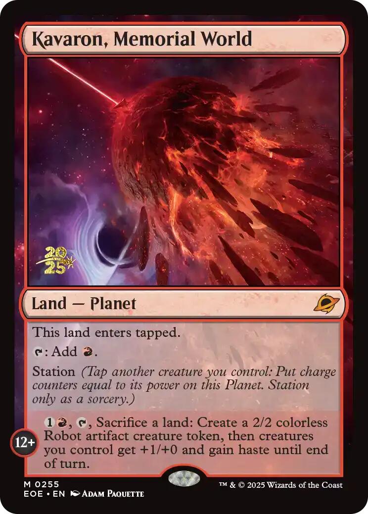 Kavaron, Memorial World (255) [Prerelease Cards]