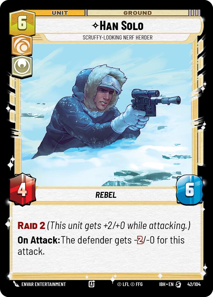 Han Solo - Scruffy-Looking Nerf Herder (42/104) (42/104) [Intro Battle: Hoth]
