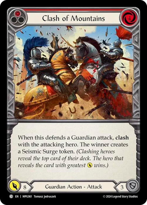 Clash of Mountains (Red) [MPG061] (Mastery Pack Guardian)  Rainbow Foil