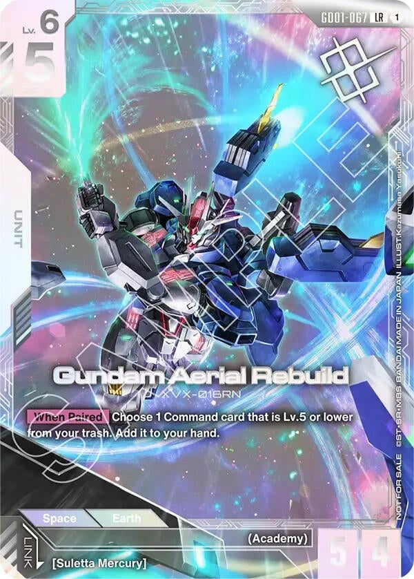 Image for Gundam Aerial Rebuild (Newtype Challenge 2025 Mission1) (GD01-067) (Gundam Promotional Cards) - Gundam Card Game