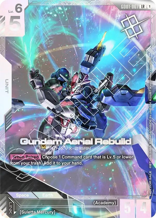 Image for Gundam Aerial Rebuild (Newtype Challenge 2025 Mission1) (GD01-067) (Gundam Promotional Cards) - Gundam Card Game