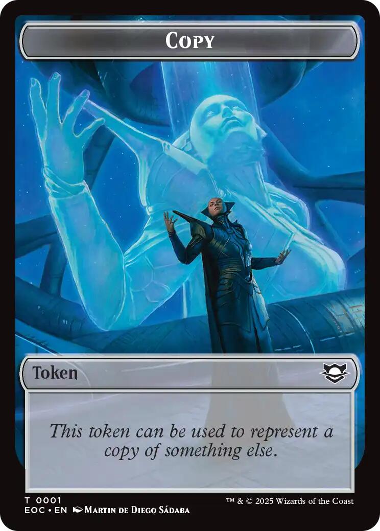 Copy // Golem (0012) Double-Sided Token (1 // 12) [Commander: Edge of Eternities]