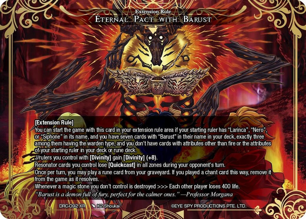 Eternal Pact with Barust (DRC-092 XR) [Descent into the Raven's Catacombs]