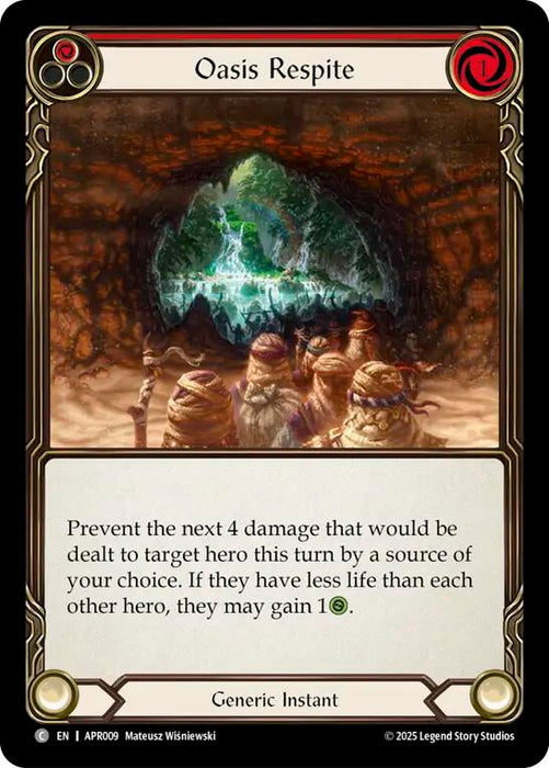 Oasis Respite (Red) [APR009] (Armory Deck: Legends Prism)