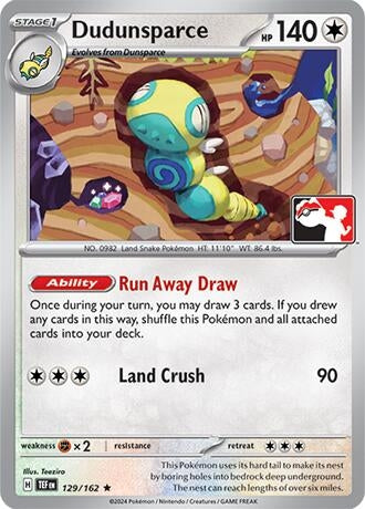 Dudunsparce - 129/162 (Cosmos Holo) (129/162) [Prize Pack Series Cards]
