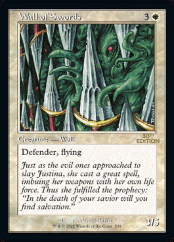 Wall of Swords (Retro Frame) (339) [30th Anniversary Edition]