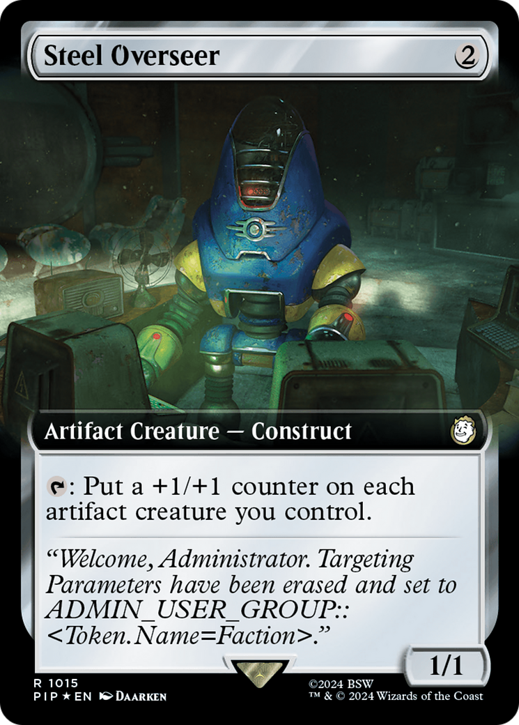 Steel Overseer (Extended Art) (Surge Foil) (1015) [Universes Beyond: Fallout]