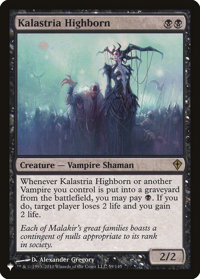 Kalastria Highborn (59/145) [The List Reprints]