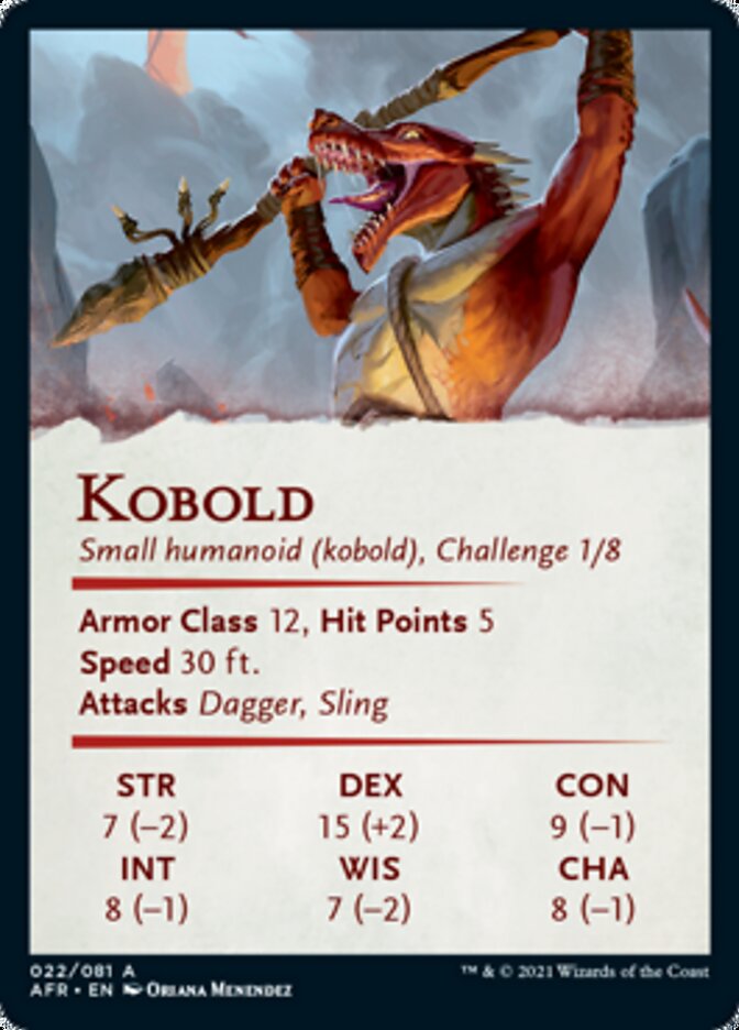 Kobold Art Card (22) [Art Series: Adventures in the Forgotten Realms]