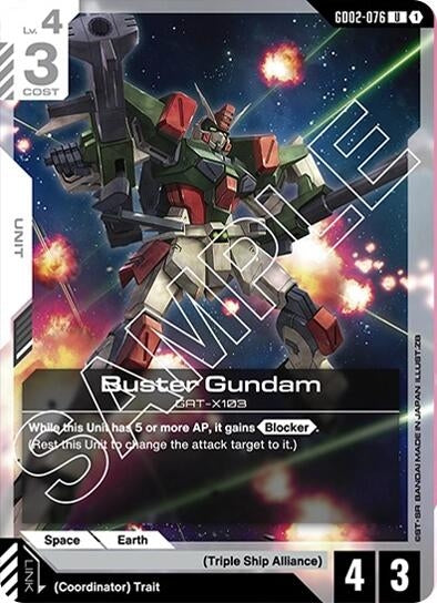 Image for Buster Gundam (GD02-076) [Dual Impact] - Gundam Card Game