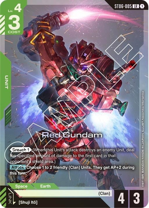 Image for Red Gundam (ST06-005) [Starter Deck 06: Clan Unity] - Gundam Card Game