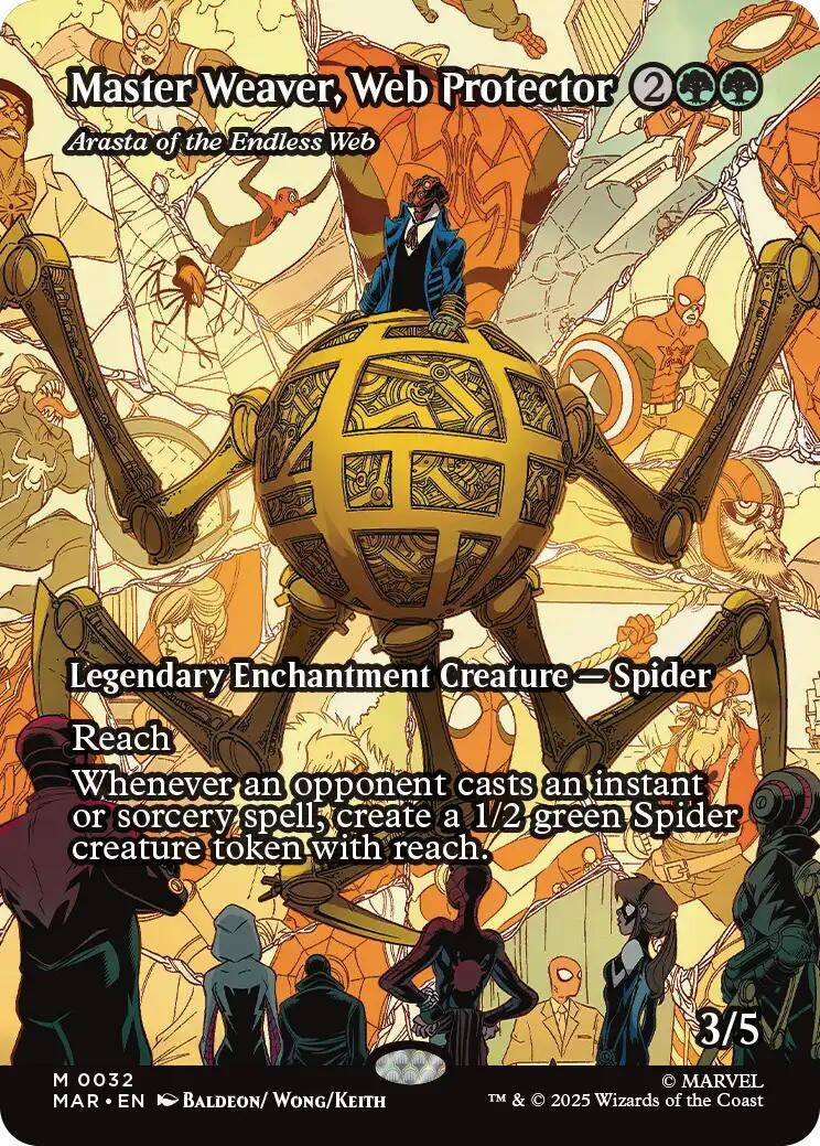 Master Weaver, Web Protector - Arasta of the Endless Web (Borderless) (32) [Marvel Universe Eternal-Legal]