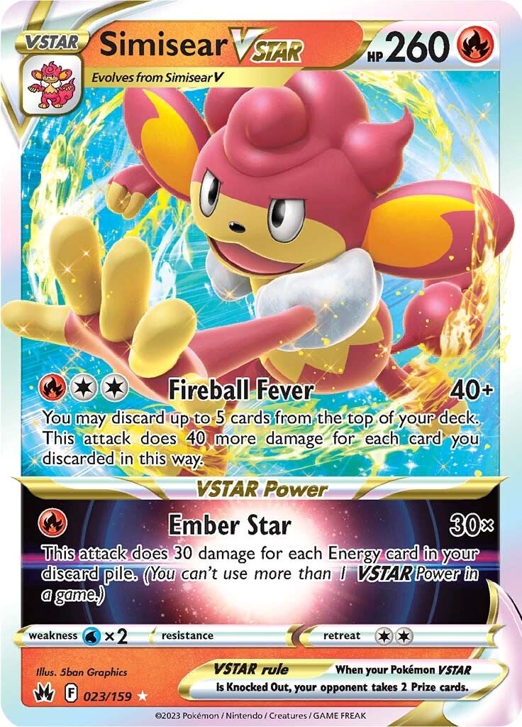 Simisear VSTAR (023/159) [SWSH: Crown Zenith]
