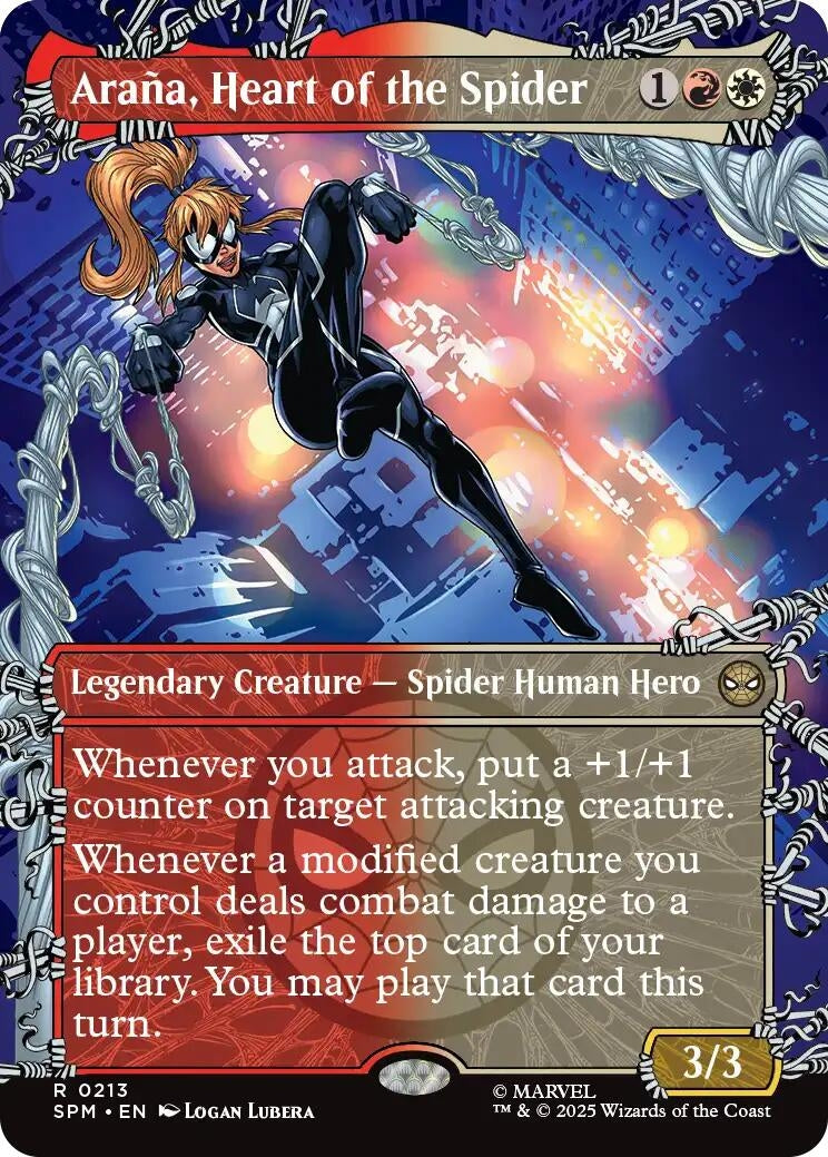 Arana, Heart of the Spider (Borderless) (213) [Marvel's Spider-Man]