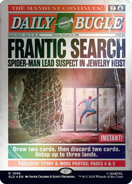 Image for Frantic Search (1996) (Rainbow Foil) (1996) - Magic: The Gathering