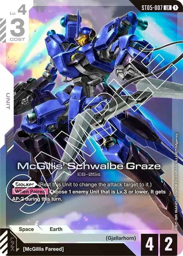 Image for McGillis' Schwalbe Graze (ST05-007) [Starter Deck 05: Iron Bloom] - Gundam Card Game