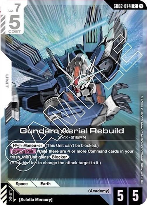Image for Gundam Aerial Rebuild (GD02-074) [Dual Impact] - Gundam Card Game