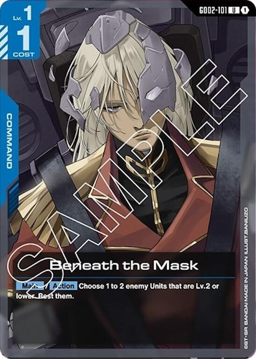 Image for Beneath the Mask (GD02-101) [Dual Impact] - Gundam Card Game