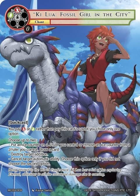 Image for "Ki Lua: Fossil Girl in the City" (MC09-009 R) [Memoria Collection 09] - Force of Will