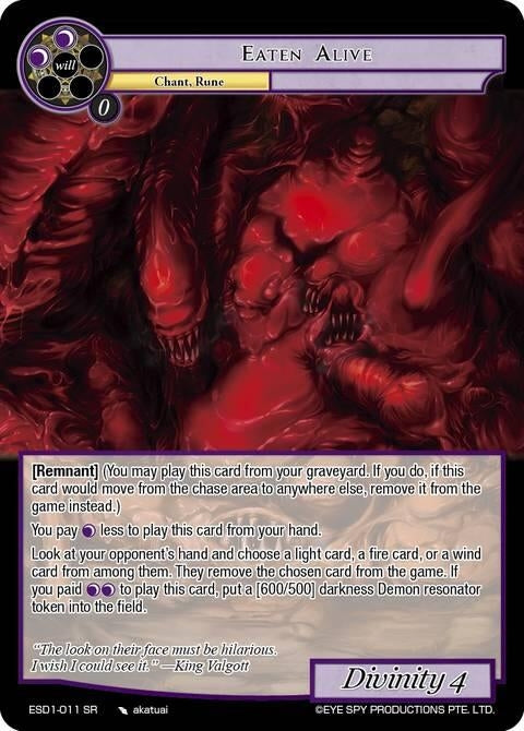 Image for Eaten Alive (ESD1-011) [Evil Cluster Starter Deck 1: Valgott] - Force of Will