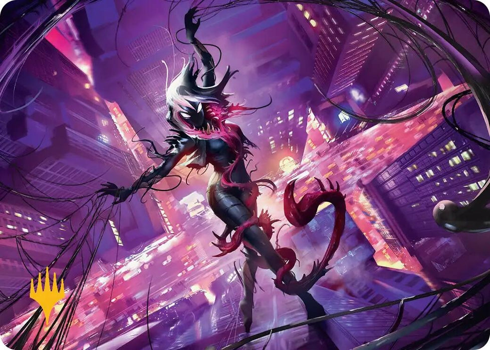 Image for Gwenom, Remorseless Art Card (Gold-Stamped Planeswalker Symbol) (8) [Marvel's Spider-Man] - Magic: The Gathering