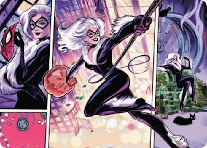 Image for Black Cat, Cunning Thief Art Card (44) [Marvel's Spider-Man] - Magic: The Gathering