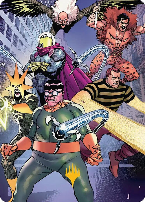 Image for Behold the Sinister Six! Art Card (45/54) (Gold-Stamped Planeswalker Symbol) (45) [Marvel's Spider-Man] - Magic: The Gathering