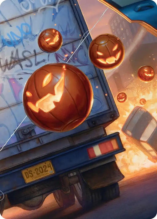Image for Pumpkin Bombs Art Card [Marvel's Spider-Man] - Magic: The Gathering