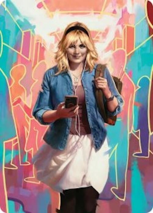 Image for Gwen Stacy Art Card (13/54) (13) [Marvel's Spider-Man] - Magic: The Gathering