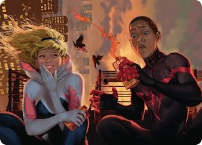 Image for Heroes' Hangout Art Card (14) [Marvel's Spider-Man] - Magic: The Gathering