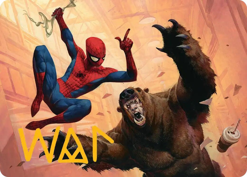 Image for Wisecrack Art Card (Gold-Stamped Signature) (16) (Art Series: Marvel's Spider-Man) - Magic: The Gathering
