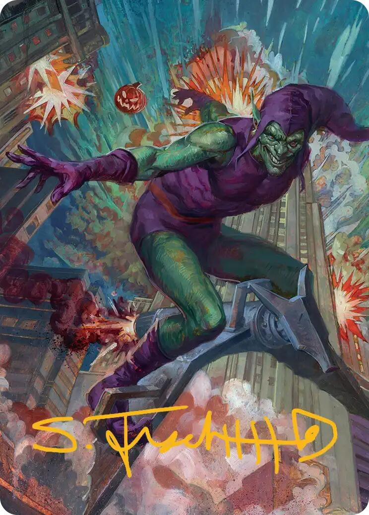 Image for Green Goblin Art Card (26/54) (Gold-Stamped Signature) (26) [Marvel's Spider-Man] - Magic: The Gathering