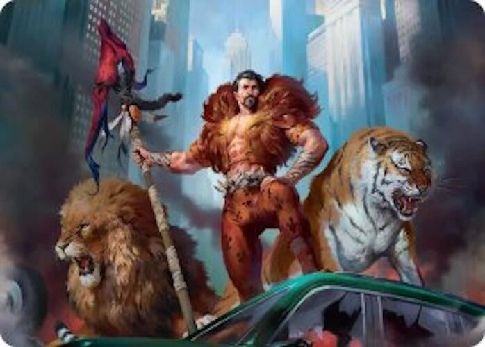 Image for Kraven, Proud Predator Art Card (28) [Marvel's Spider-Man] - Magic: The Gathering